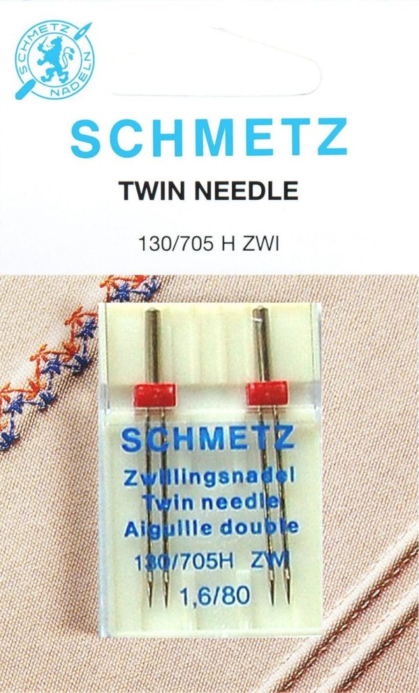 AGUJA SCHMETZ 705H-ZWI DOBLE 80/1.6 X2